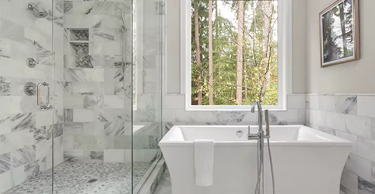 Bathtub to Tile Shower Conversion in Burkeville